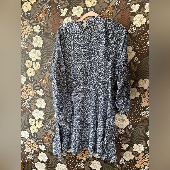 Derek Lam 10 Crosby Blue Printed Dress size 10 - Picture 5 of 7